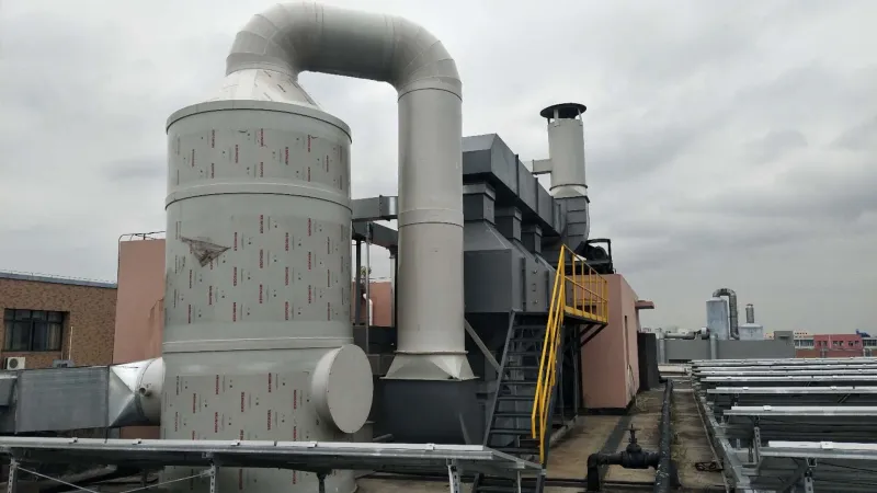 Exhaust gas treatment equipment keeps living environment away from air pollution